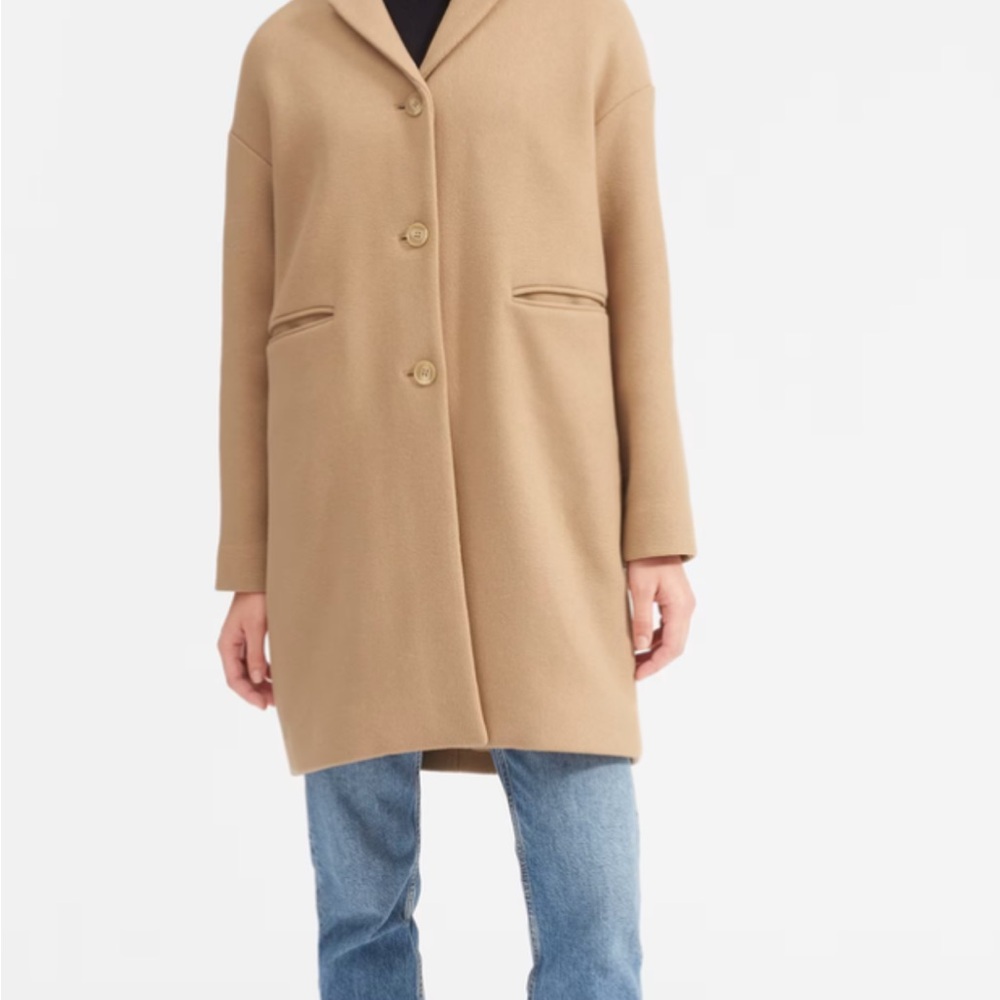 Everlane Xxs Wool Cocoon Coat View 3
